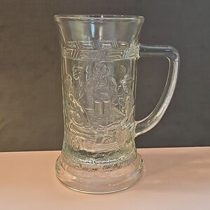 Federal Glass Clear 12 oz German Beer Stein Mug